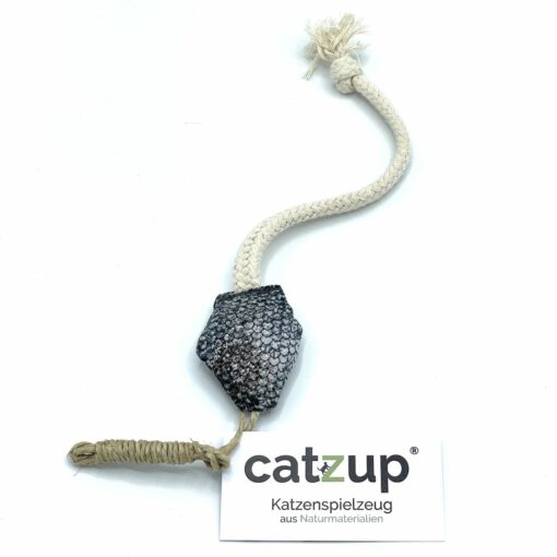 catzup SCHLANGERL - Katzenspielzeug aus Naturmaterialien, Silber – Bild 6
