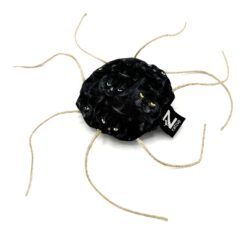 Katzenspielzeug SPINNE schwarz aus Naturmaterialien