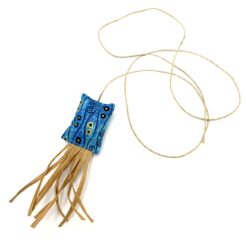 Katzenspielzeug QUALLE Blau aus Naturmaterialien