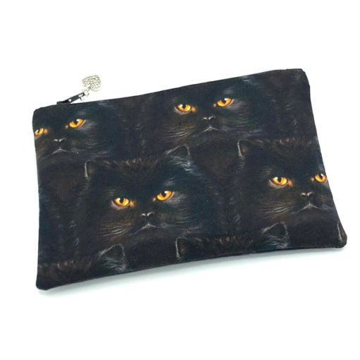 Praktisches Täschchen - "Yellow Eyes", KLEIN - Tasche für dich | Stifte-, Krims-Krams- oder Kosmetiktasche