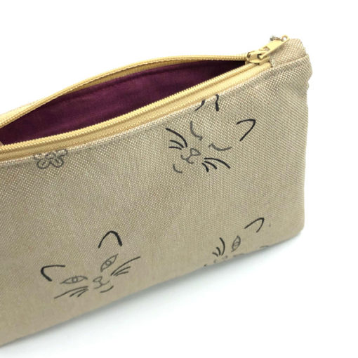 Praktisches Täschchen - Motiv "Miau" - Tasche für dich | Stifte-, Krims-Krams- oder Kosmetiktasche (Größe wählbar) – Bild 10