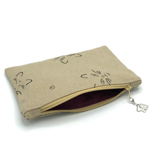Praktisches Täschchen - Motiv "Miau" - Tasche für dich | Stifte-, Krims-Krams- oder Kosmetiktasche (Größe wählbar) – Bild 9
