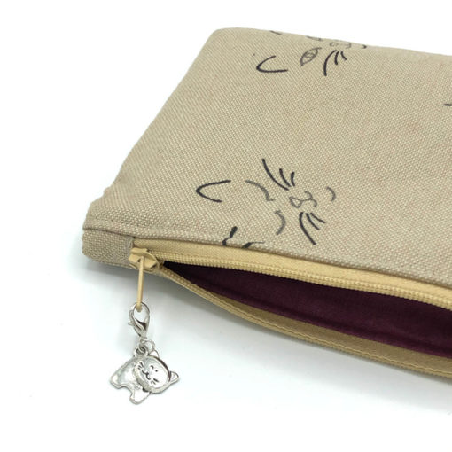 Praktisches Täschchen - Motiv "Miau" - Tasche für dich | Stifte-, Krims-Krams- oder Kosmetiktasche (Größe wählbar) – Bild 5