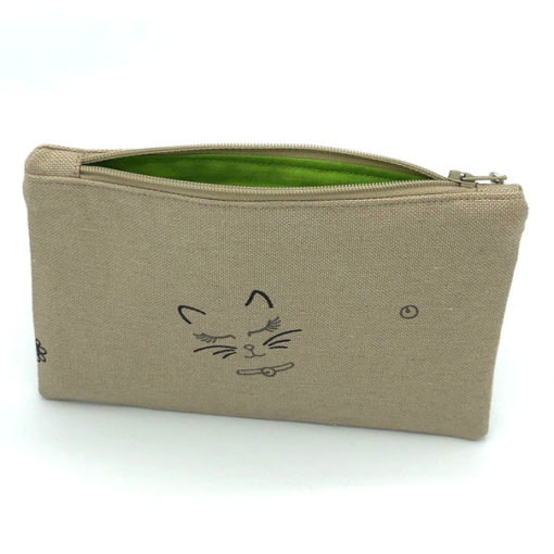 Praktisches Täschchen - Motiv "Miau" - Tasche für dich | Stifte-, Krims-Krams- oder Kosmetiktasche (Größe wählbar) – Bild 4