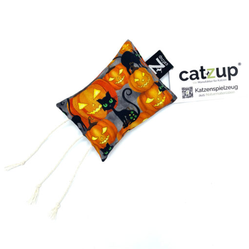 catzup „Große Maus“ - Schmusemaus, Halloween – Katzenspielzeug aus Naturmaterialien – Bild 4