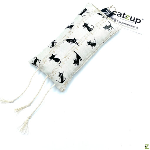 Katzenspielzeug - Große Maus XL, Kätzchen Beige – Schmuskissen aus Naturmaterialien – Bild 10