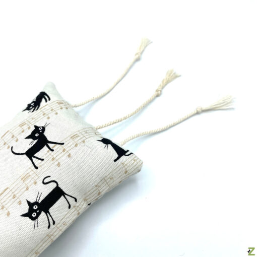 Katzenspielzeug - Große Maus XL, Kätzchen Beige – Schmuskissen aus Naturmaterialien – Bild 3