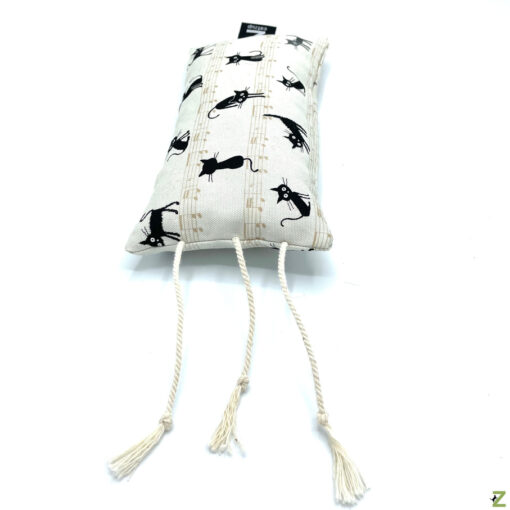 Katzenspielzeug - Große Maus XL, Kätzchen Beige – Schmuskissen aus Naturmaterialien – Bild 6