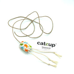 catzup „MAUSERL“ - Birds Family / Orange - Katzenspielzeug aus Naturmaterialien