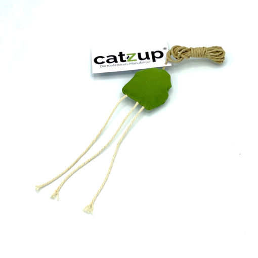 catzup „MAUSERL“ - Grün - Katzenspielzeug aus Naturmaterialien