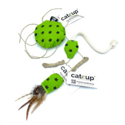 catzup  3er-Set „Hellgrüner Spielspaß“ - Katzenspielzeug aus Naturmaterialien