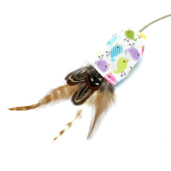 catzup „VOGERL“ - Birds Family / Pink - Katzenspielzeug aus Naturmaterialien