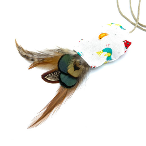 catzup „VOGERL“ - Bunte Vögel - Katzenspielzeug aus Naturmaterialien – Bild 3
