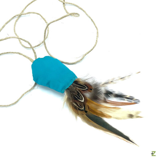 catzup VOGERL - Katzenspielzeug aus Naturmaterialien, Petrol – Bild 3