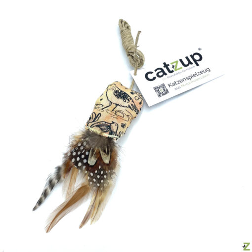 catzup VOGERL - Katzenspielzeug aus Naturmaterialien, Vogel Art – Bild 5