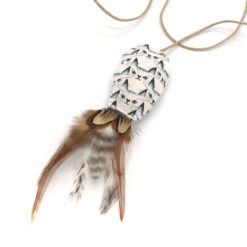 catzup „VOGERL“ - Katzen auf Weiß - Katzenspielzeug aus Naturmaterialien