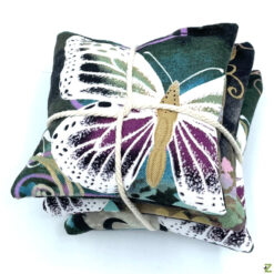 Lavendelkissen mit Aufhängeschleife - Schmetterlinge - 3er Set