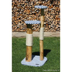 catzup double | BiBa - Naturkratzbaum für Katzen, Kratzbaum mit Birkenholz