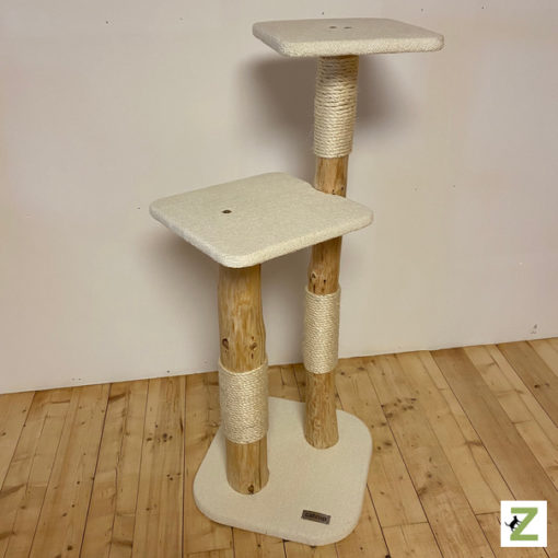 catzup double | FiWe - Naturkratzbaum für Katzen, Kratzbaum mit Fichtenholz – Bild 3