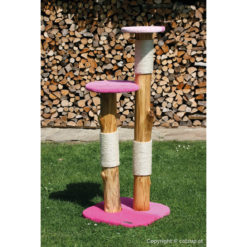 catzup double | RoBi - Naturkratzbaum für Katzen, Kratzbaum mit Rotbuchenholz