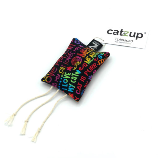 catzup „Große Maus“ - Schmusemaus, I love my cat – Katzenspielzeug aus Naturmaterialien