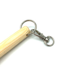 Katzenangel aus Holz mit Karabiner
