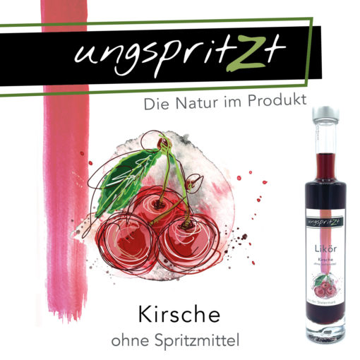 ungspritzt-Likör | Kirsche & Brombeere,  2 x 100ml in Geschenkkarton – Bild 3