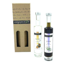 ungspritzt-Likör | Chili & Minze,  2 x 100ml in Geschenkkarton